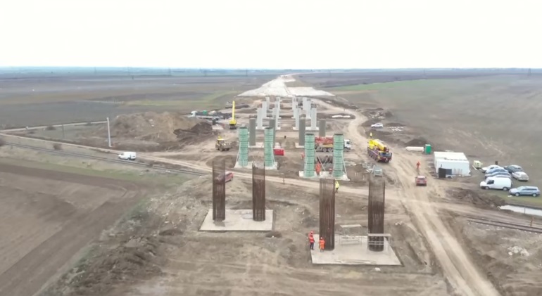 Autostrada A7 Focșani - Bacău: UMB a ajuns la un stadiu de 42% pe lotul 1 (Video) - Economica.net